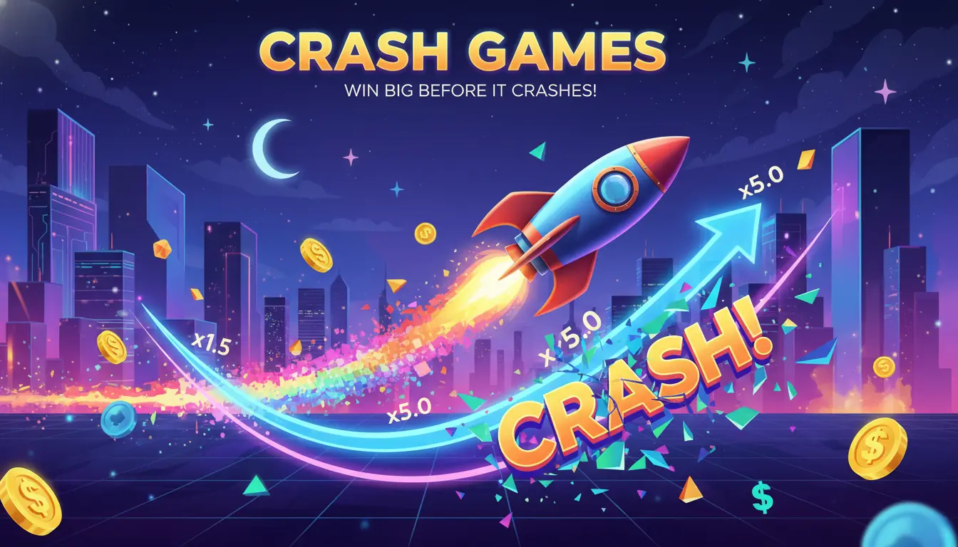 Spil crashspil hos Mystake casino